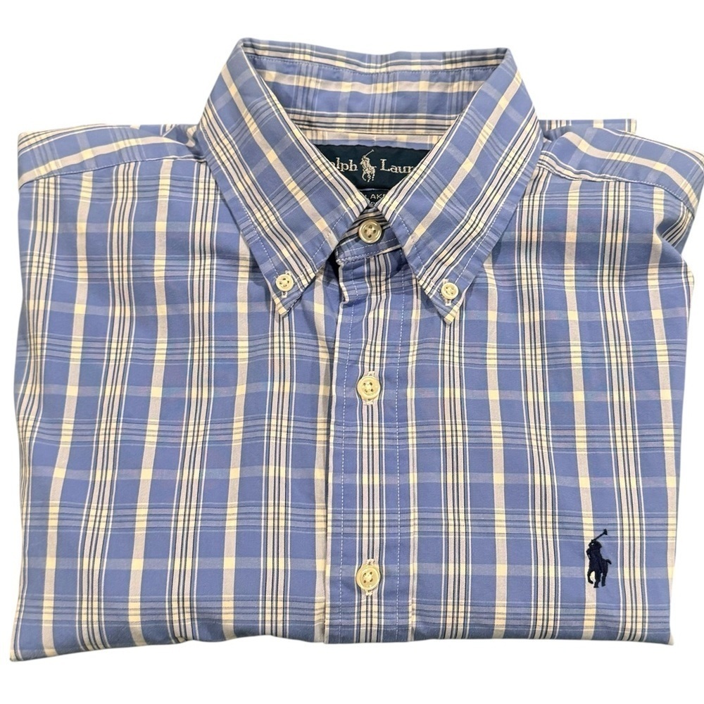 Ralph Lauren Blake Men's Blue Plaid Shirt M